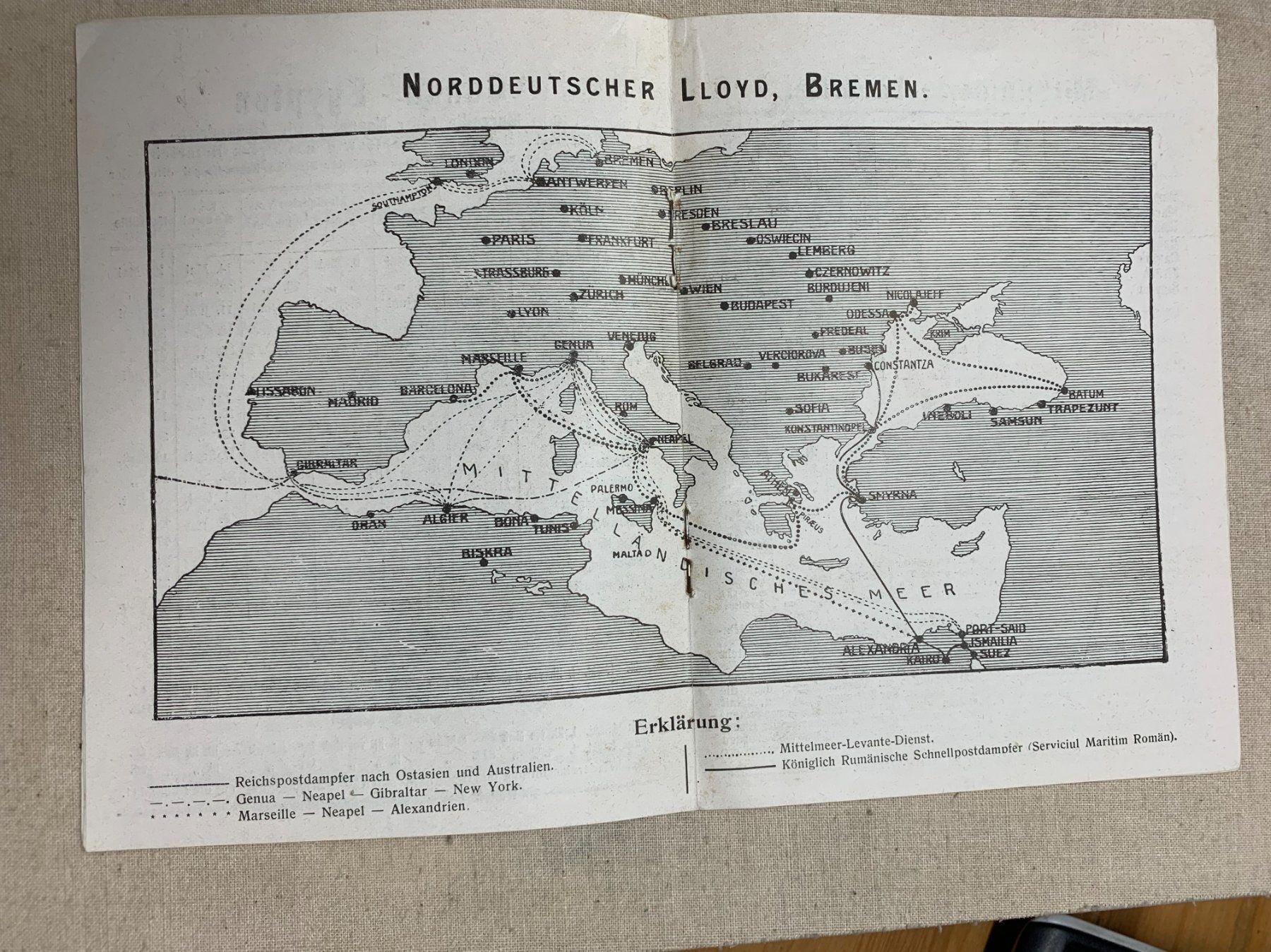 Cartes postales: Norddeutscher Lloyd - Bremen - 1910 – D'occasion à Sorengo par 74in 1