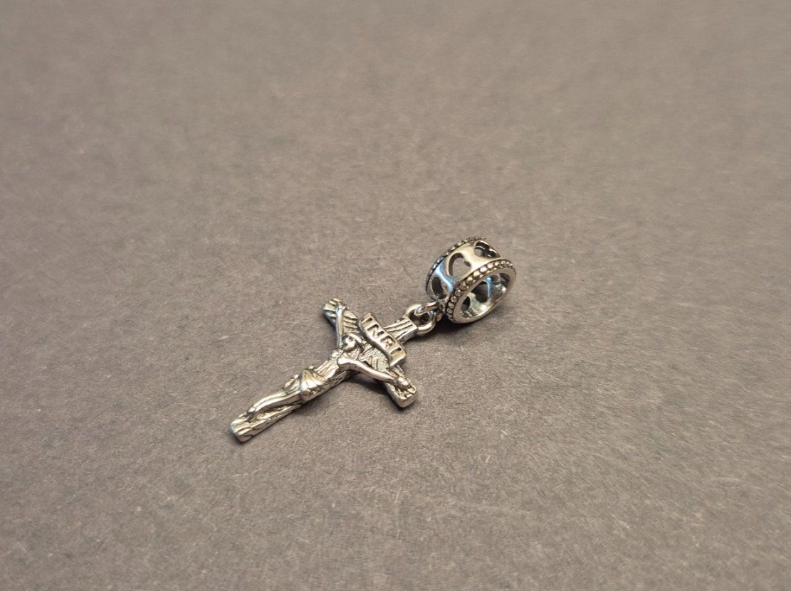 Anhänger: Silber Charm Jesus Kreuz +Garantie – Neu (gemäss Beschreibung) aus Rotkreuz von Carbone_Bijou-Shop 1