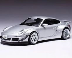 PORSCHE 911 997 RWB RAUH WELT SILBER 1:18 IXO