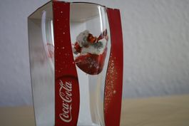 Coca Cola Glas Trinkglas Weihnachtsmann Christmas Santa