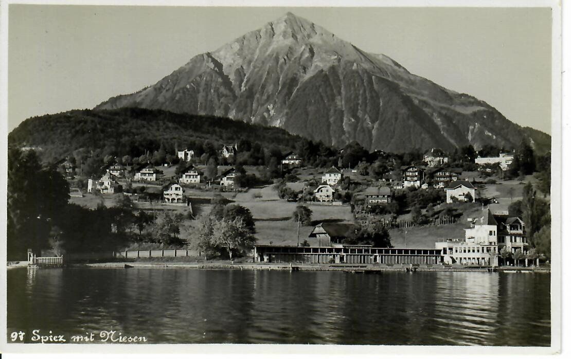 Cartoline postali: Spiez mit Niesen – Usato da Hochdorf venduto da Ziegel-16