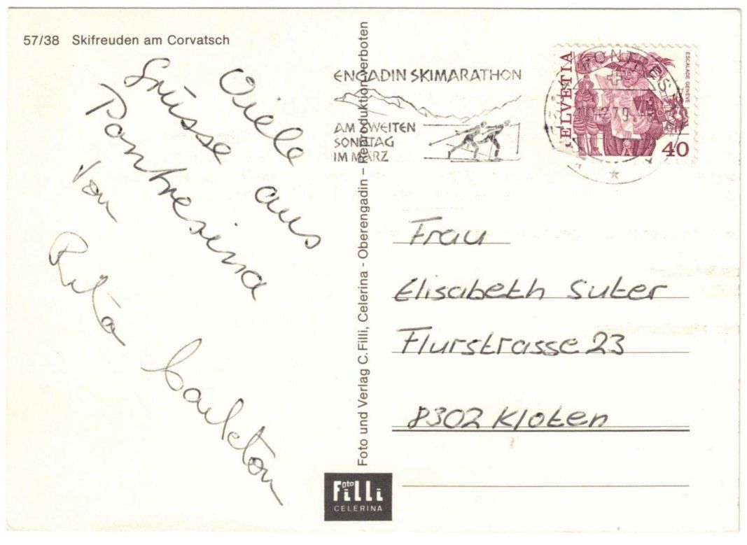 Cartoline postali: Silvaplana - 5 Bild AK Corvatsch – Usato da Binningen venduto da Mountainrider 1