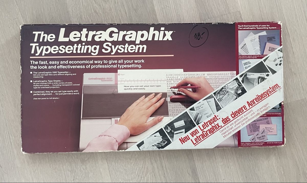 Schreibmaschinen: LetraGraphix Schriftsetzungsystem, Typesetting – Gebraucht aus Zürich von BaharB