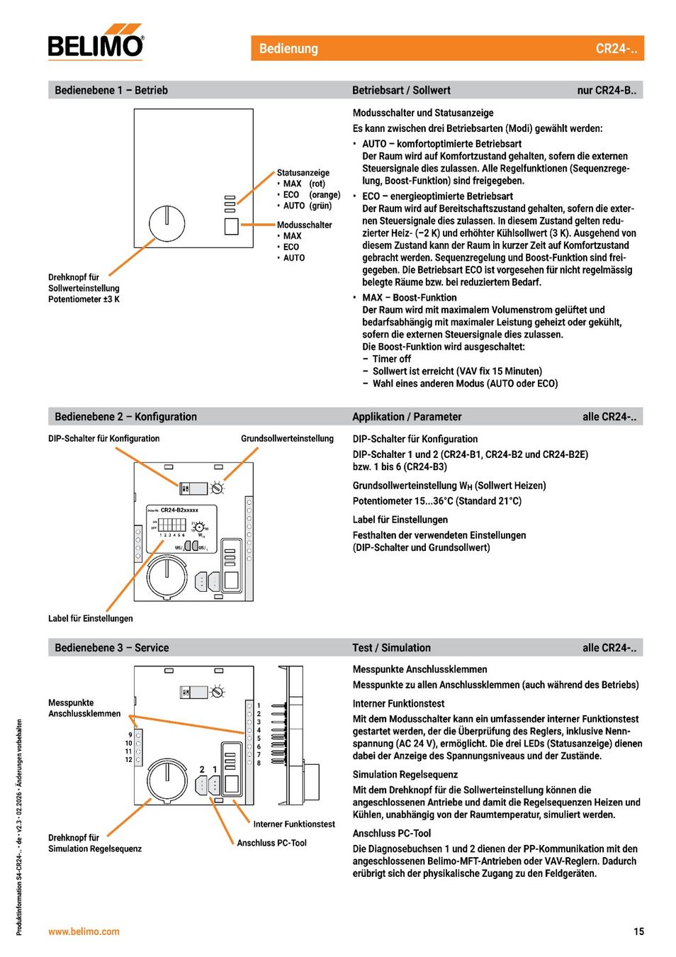 Interruttori: Einzelraumregler Belimo, CR24-B3 – Nuovo e nell'imballaggio originale da Herisau venduto da Clarkkent 7