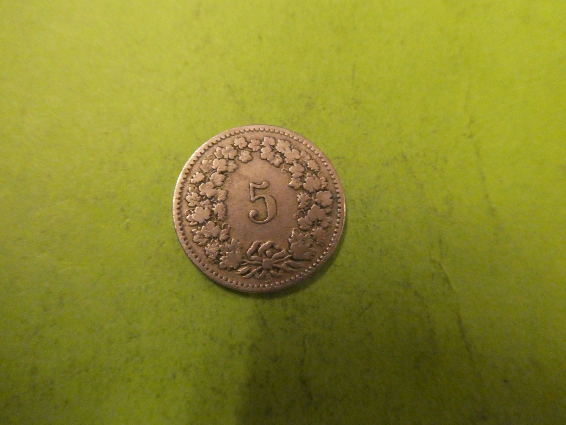 Tutti le monete: Schweiz 1897, 5 Rappen – Usato da Hinterforst venduto da Rohusri 1