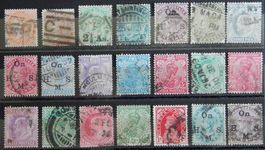 Indien British Lot mit alten Werten III
