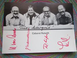 CABARET ROTSTIFT ORIGINA AUTOGRAMMKARTE ANTIK
