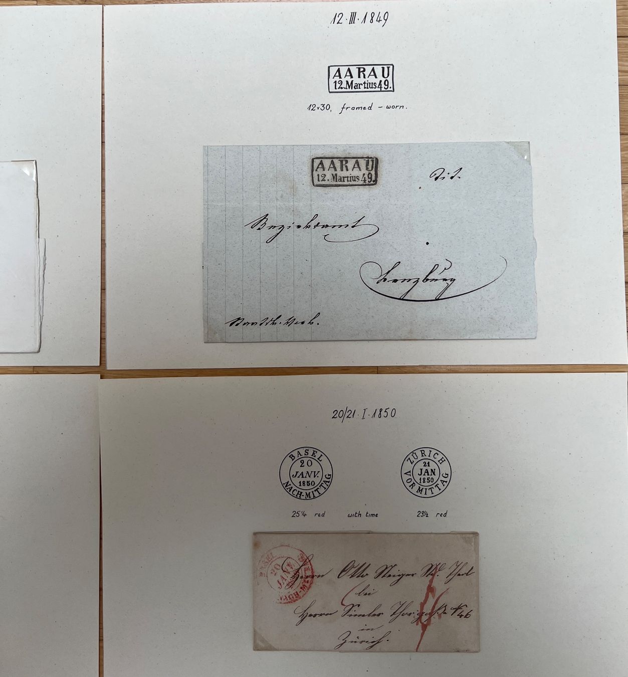Tutti i francobolli: Kl. Sammlung Falt/Briefe ohne Marken – Usato da Endingen venduto da haifu 5