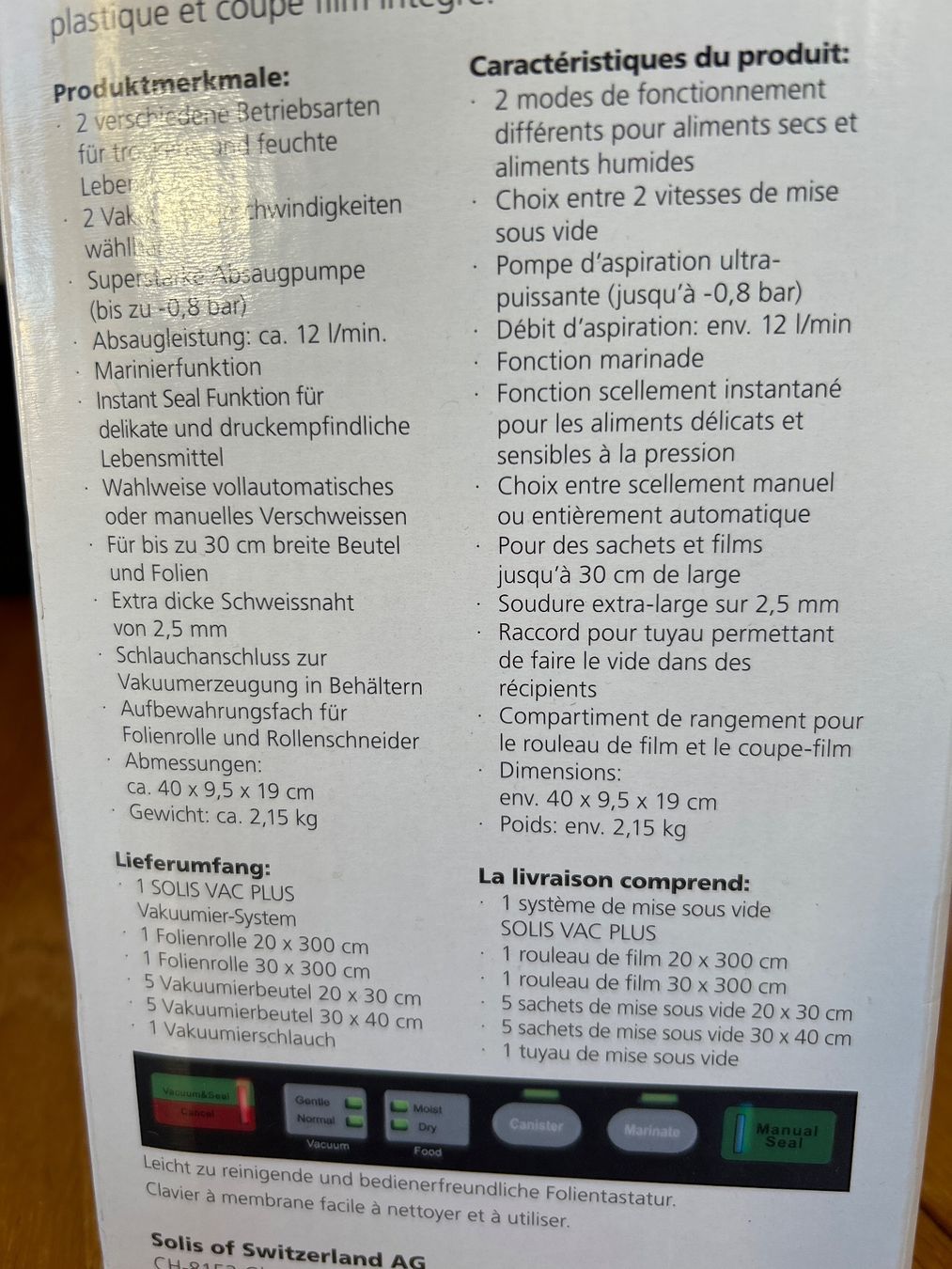 Solis Elettrodomestici da cucina: Appareil de mise sous vide – Usato da Lausanne venduto da tirikiri 2