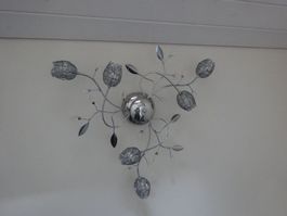 Deckenlampe Silberfarbig