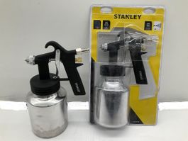 2x Stanley Druckluft Saugbecher - Farb - Spritz - Pistole,