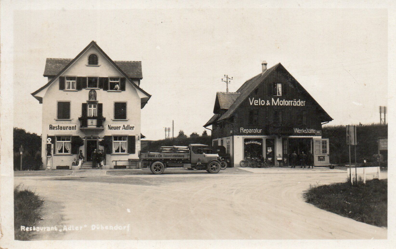 Ansichtskarten: Dübendorf - Restaurant Adler – Gebraucht aus Melano von pisonsdro