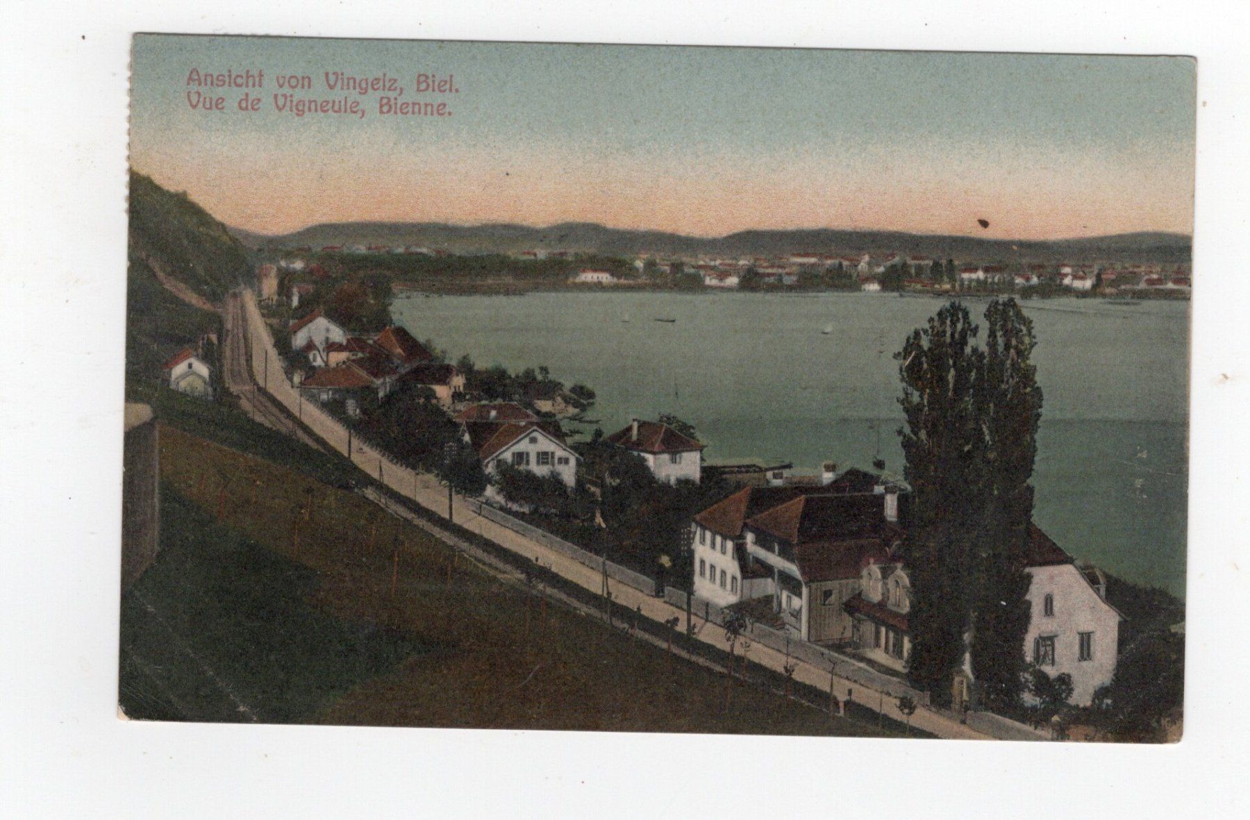Cartoline postali: Vignelz bei Biel – Usato da Rapperswil SG venduto da INTELVI