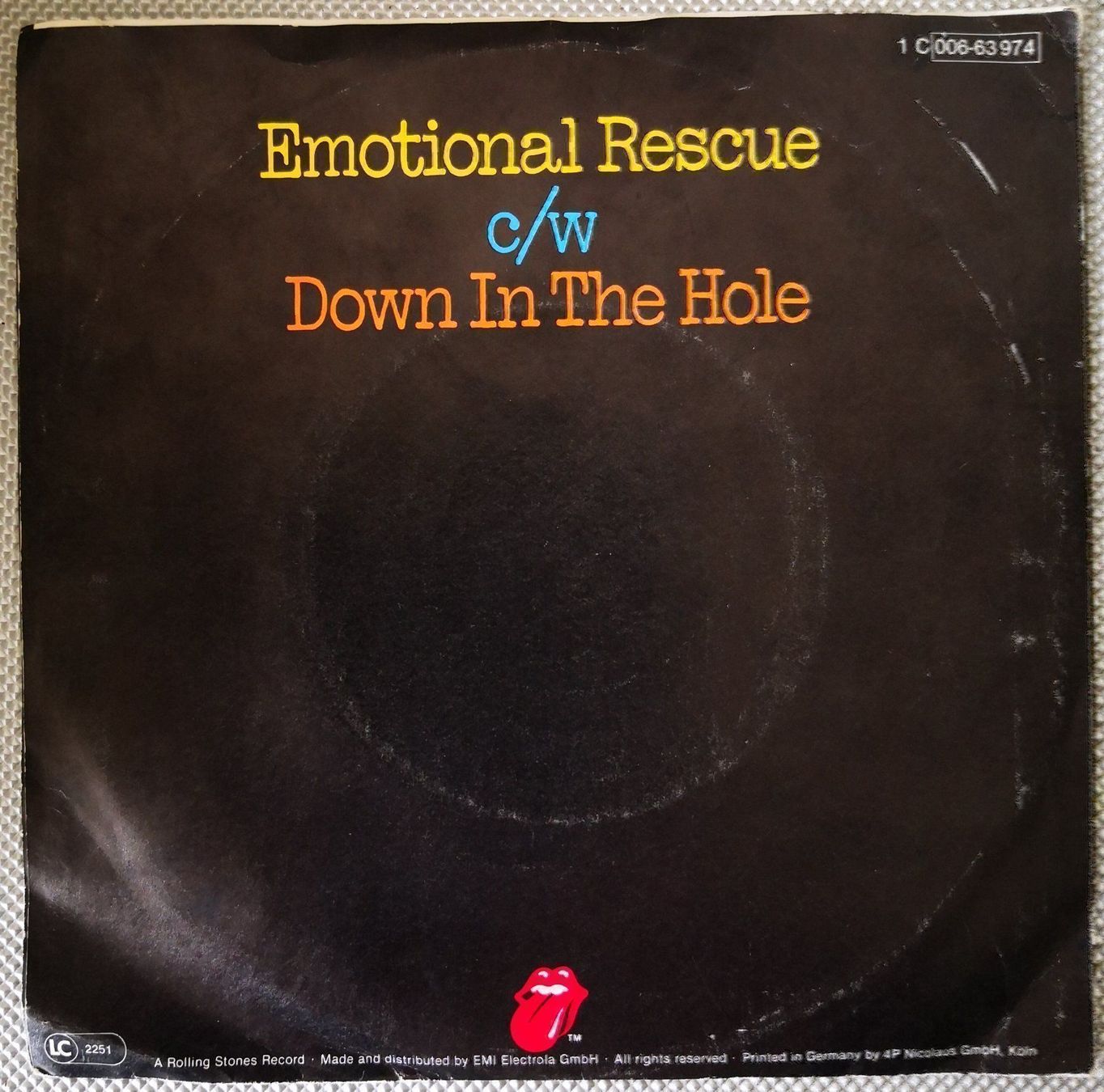 Dischi in vinile: THE ROLLING STONES - EMOTIONAL RESCUE – Usato da Greifensee venduto da scharmant 1
