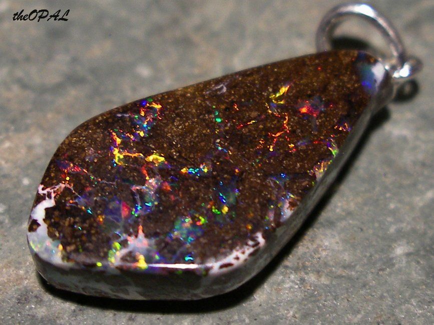 Ciondoli: theOPAL *** BOULDER MATRIX OPAL ANHÄNGE 10,51ct *** – Nuovo e nell'imballaggio originale da Ebnat-Kappel venduto da theOPAL 1