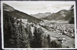 DAVOS Links oben: Thurgauer-Heilstätte u. Schatzalp