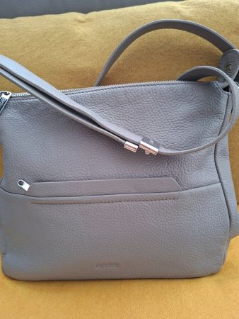 Sac bandoulière BREE cuir gris excellent état