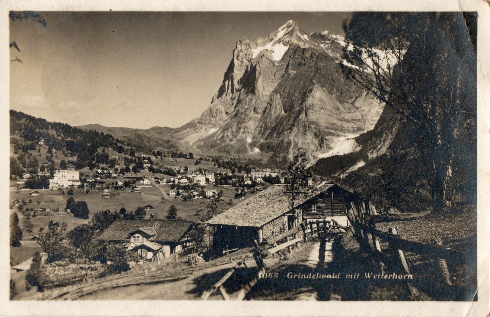 Cartoline postali: Grindelwald mit Wetterhorn – Usato da Melano venduto da pisonsdro