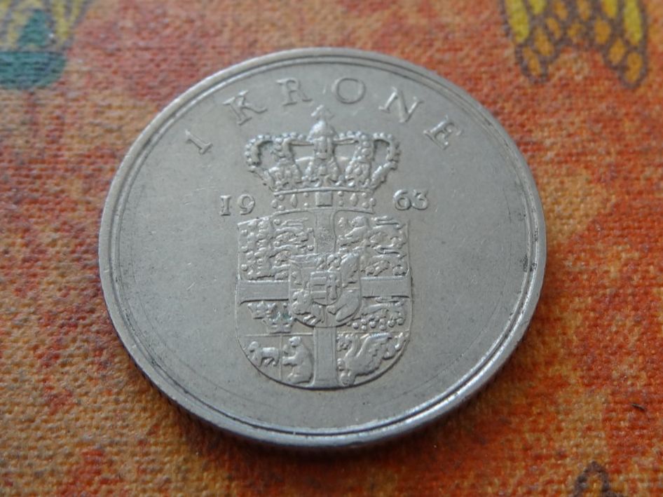 Alle Münzen: DANEMARK  1  Krone  1963 – Gebraucht aus Romanel-sur-Lausanne von Swift13