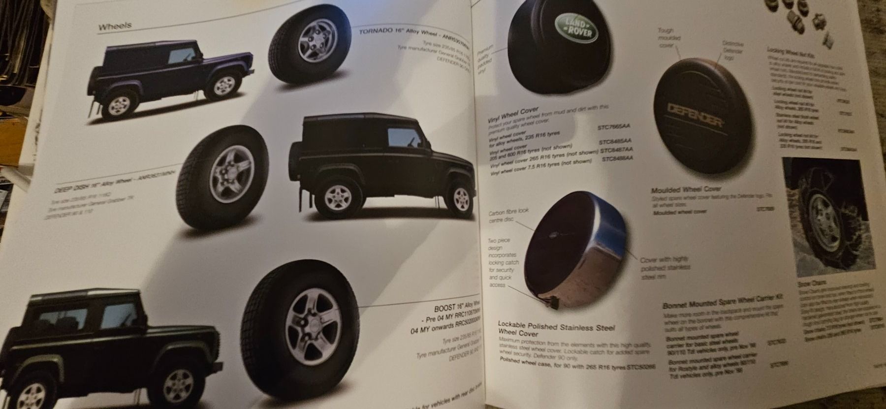 Land Rover Documenti: Land Rover Defender Accessories  Prospekt 2003 xa – Usato da Flawil venduto da sr1_f6st 7
