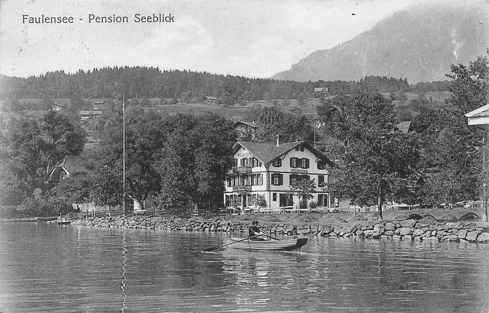 Cartoline postali: Faulensee pension seeblick – Usato da Biasca venduto da Blenio71