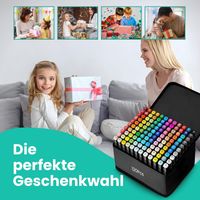 Alkoholmarker Filzstifte 120 Stück,  Schnell Trocknend