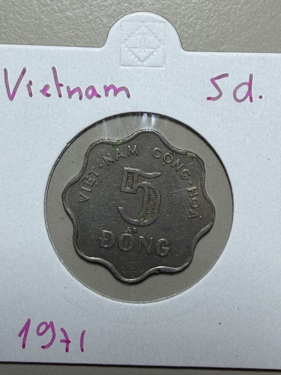 Tutti le monete: Vietnam - 5 dong - 1971 – Usato da Payerne venduto da Mike1682