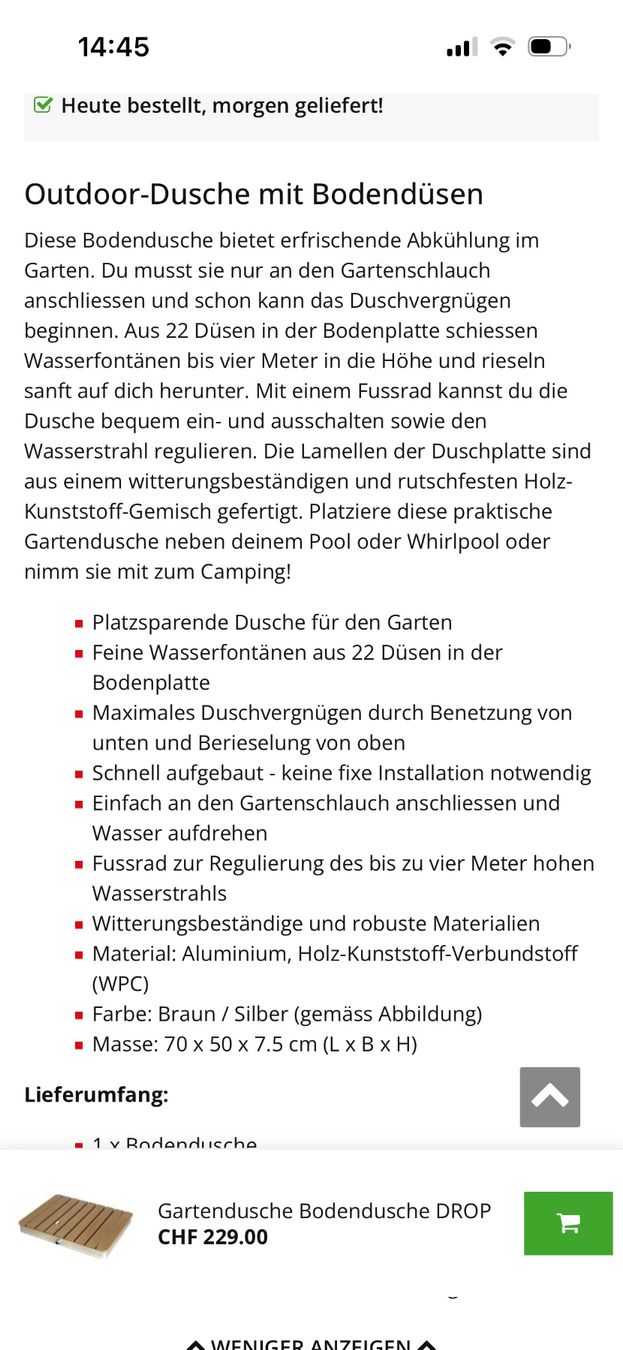 Douches: Garten Bodendusche – D'occasion à Matzingen par Steffiiiiiiiiii 7