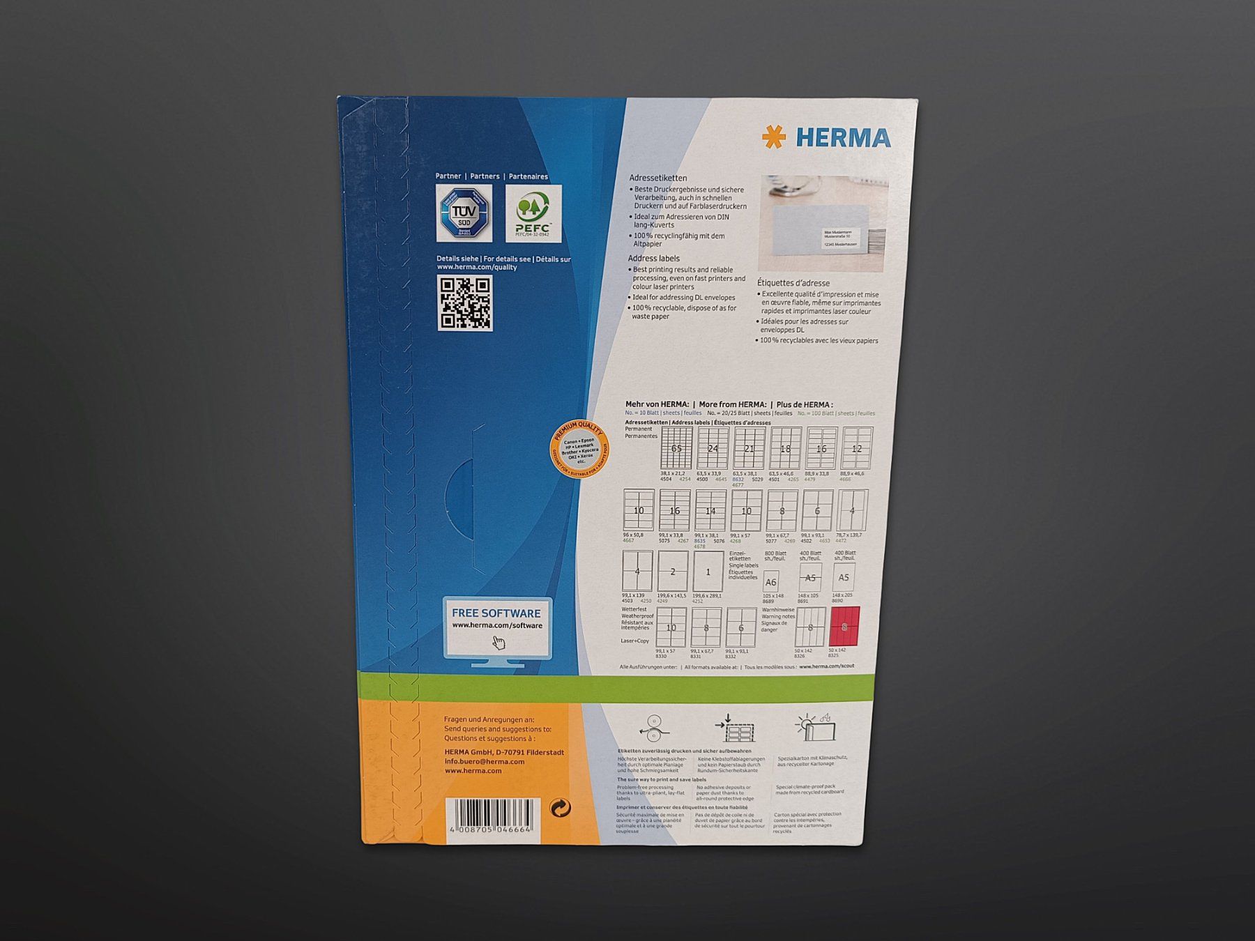 Sticker: HERMA Adressetiketten Nr. 4666 – Nuovo (secondo la descrizione) da Suhr venduto da Restwert_Suhr 1