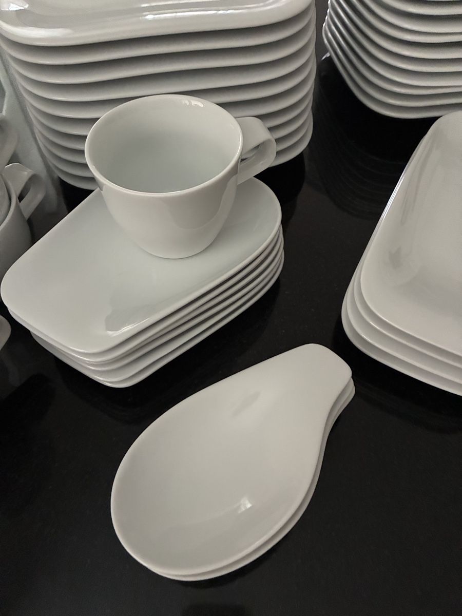 Kahla Set di piatti: Kahla Geschirrset weiss – Usato da Uitikon Waldegg venduto da sarab6928 4