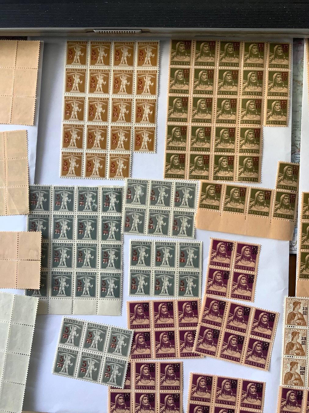 Tous les timbres: Aufbrauchsausgaben Schweiz postfrisch 1915 - 1930 – Neuf (Voir description) à St. Gallen par herbrig2 5