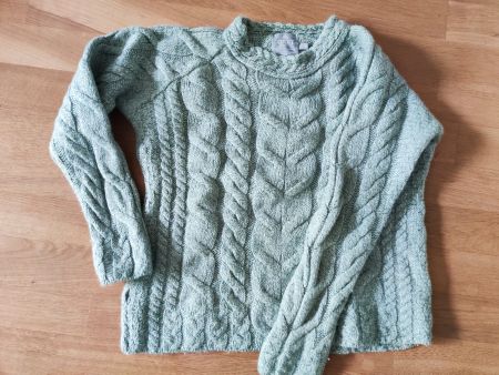 original irischer ARAN Pullover Wolle Grösse M
