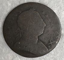 britische Farthing-Münze aus dem Jahr 1775