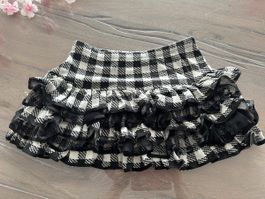 Monnalisa Mini-Rock, Gr. 140, Gr.10, schwarz/weiss