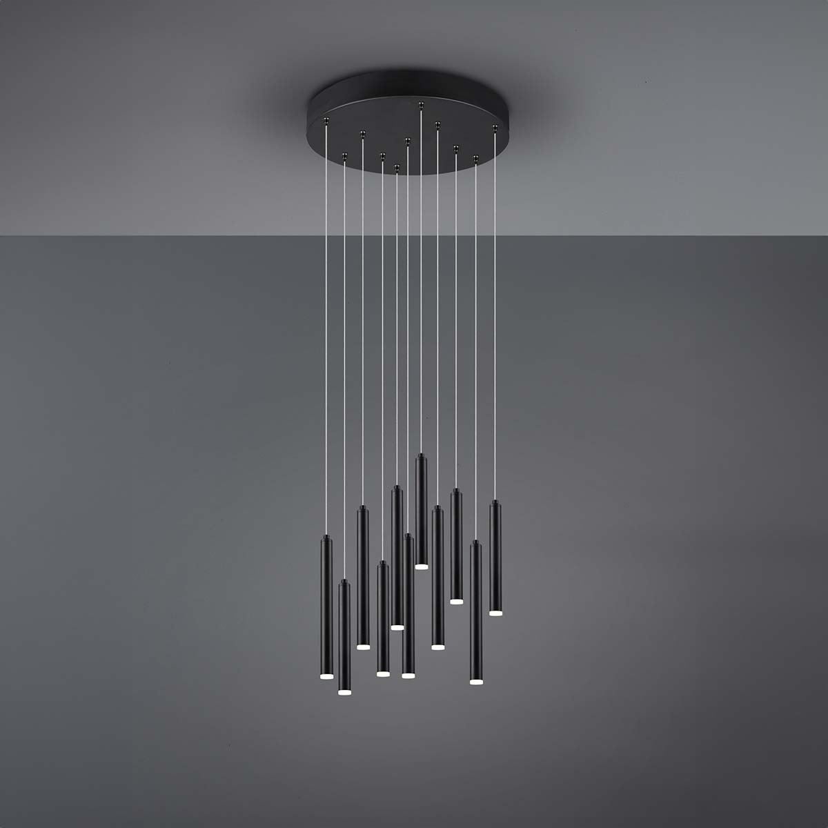 Lampadari & plafoniere: LED Pendelleuchte, Schwarz, 40 cm Ø – Nuovo (secondo la descrizione) da Kreuzlingen venduto da Smart-Light