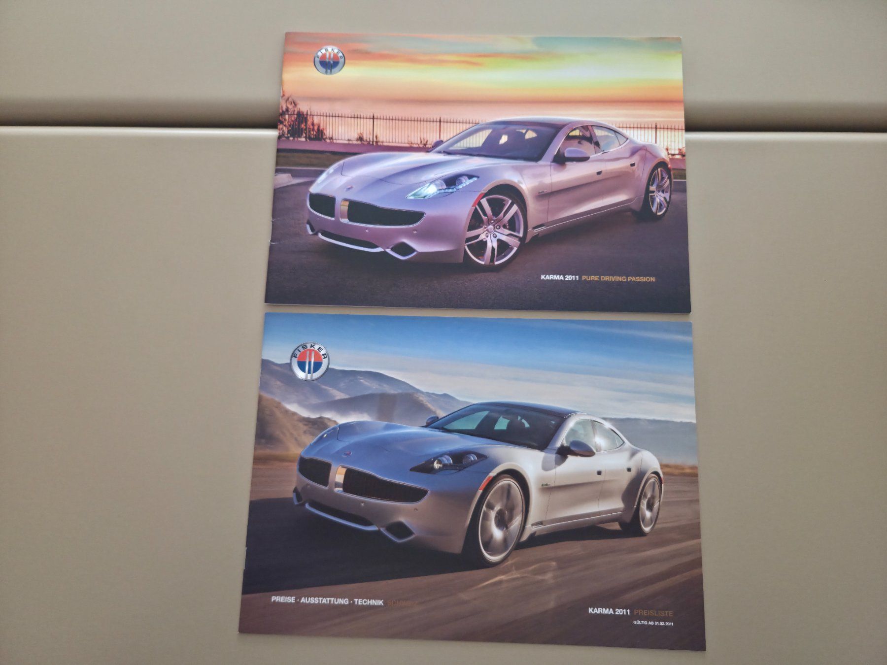 Documenti: FISKER KARMA - Prospekt und Preisliste - 2011 – Usato da Wilen b. Wollerau venduto da 4banger