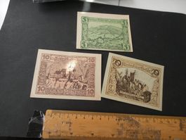 Oesterreich,  Frankenfels - Notgeldscheine