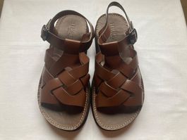 HEREU Sandalen, Grösse 40, Leder Braun, NEU!