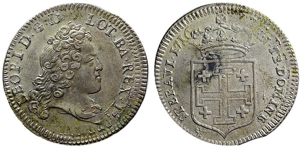 Tutti le monete: Frankreich, Lothringen, Teston 1716 – Usato da Chiasso venduto da Novamarketing