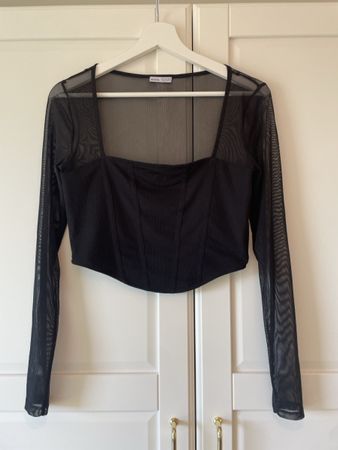 Bershka Mesh Oberteil, Grösse M