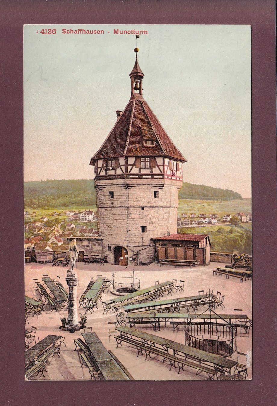 Cartoline postali: SCHAFFHAUSEN - Munotturm – Usato da Pully venduto da nicecards