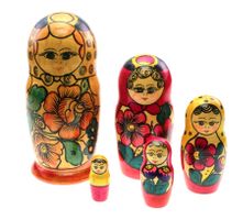 5 -teilige russische Matrjoschka - Babuschka (00136)