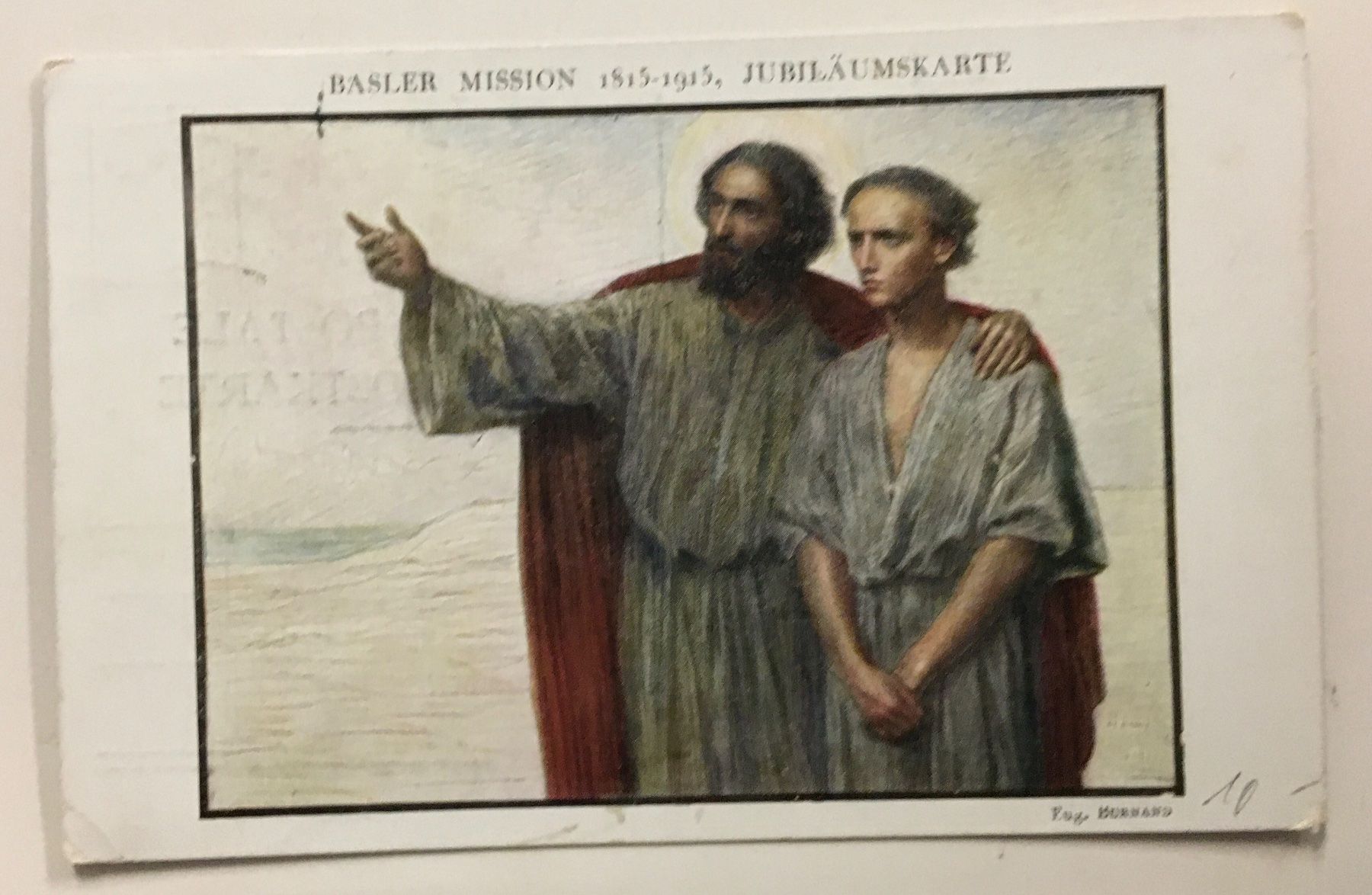 Ansichtskarten: Basel, Basler Mission, Jub. 1815-1915, Eug. Burnand, Kunst – Gebraucht aus Frauenfeld von Merk52