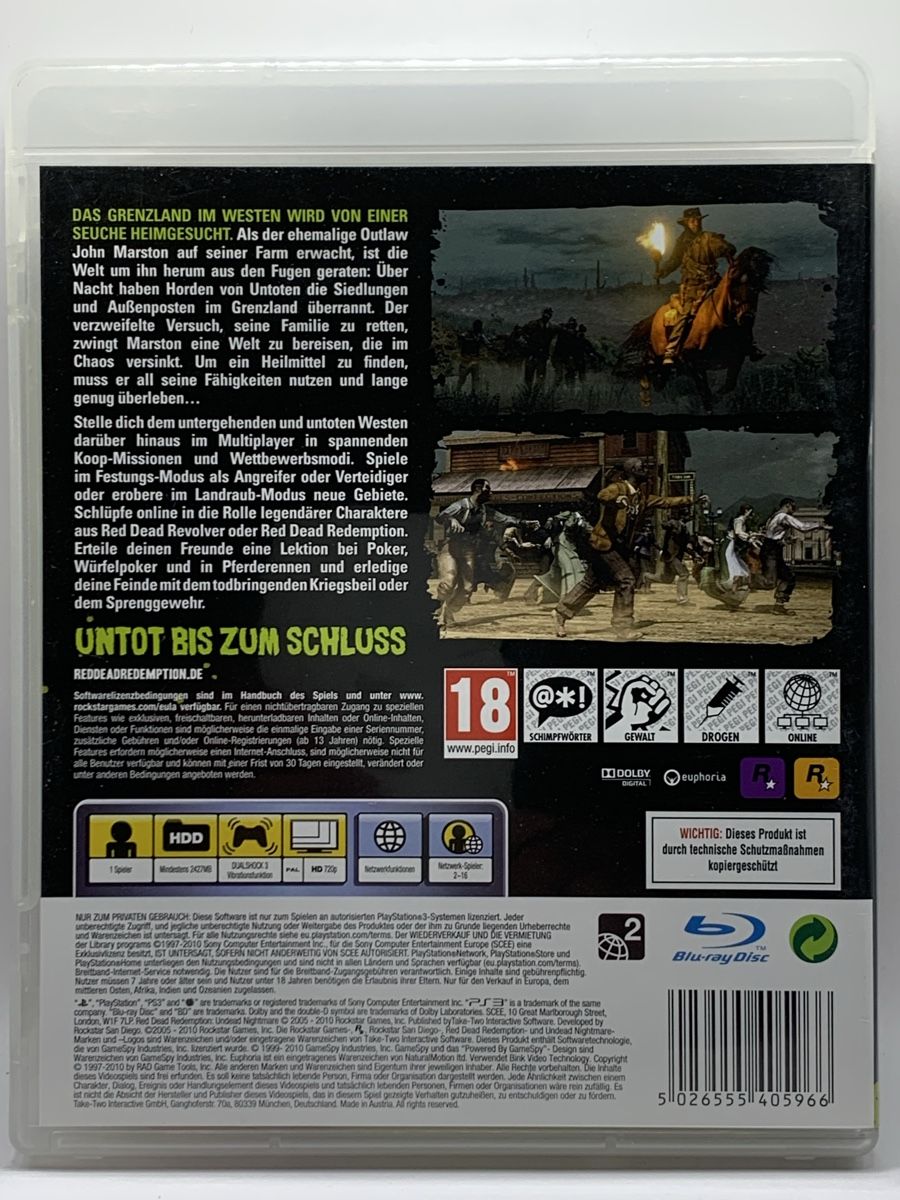 Sony Giochi: Red Dead Redemption: Undead Nightmare - PS3 – Usato da Ostermundigen venduto da RG-Collector 1