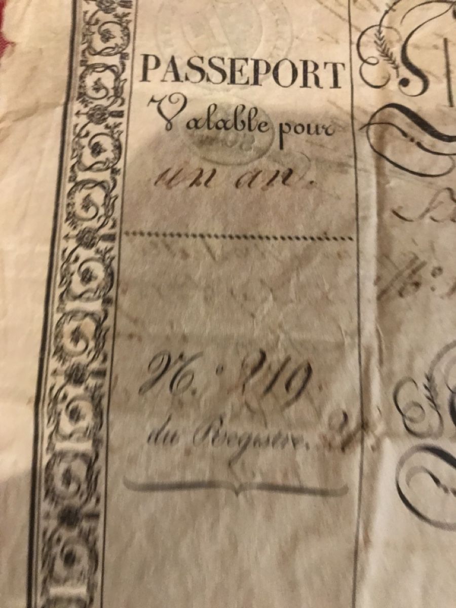 Dokumente: Ancien document officiel Genève 1827 – Defekt aus Genève von  5