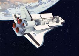 Space Shuttle Stempel 75 Jahre Flugplatz Dübendorf 1985