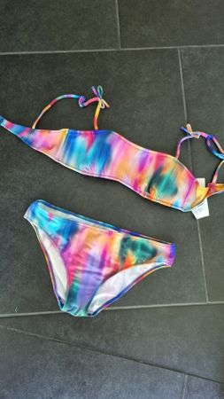 Bikini Mädchen 158 Calzedonia blau bunt 