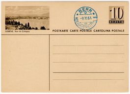 seltene Bildpostkarte mit Privatzudruck - GSTAAD-PALACE