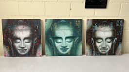 3 Originale BUDDHA Bildern aus SAIGON