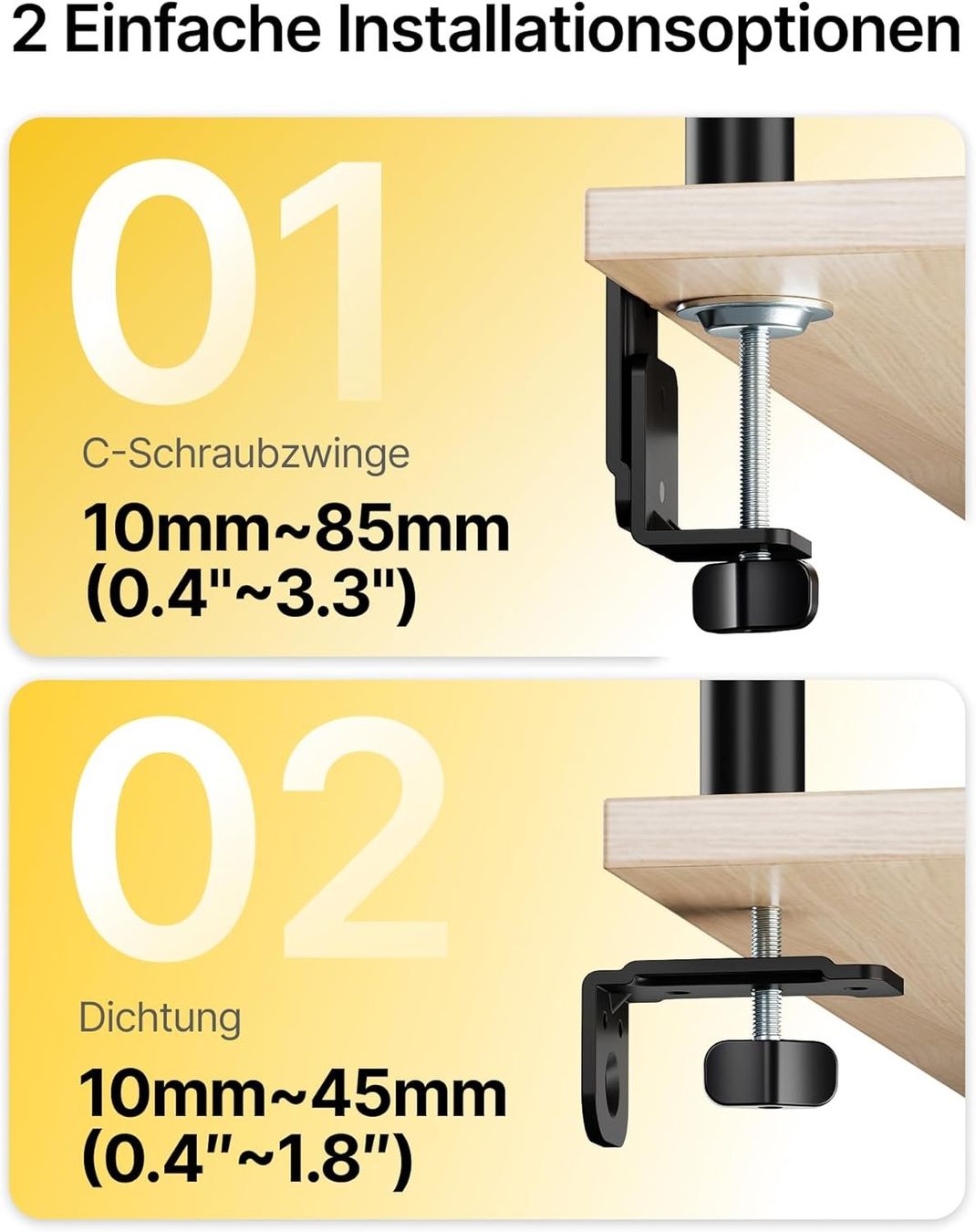 Wandhalterungen: Monitor Halterung 4 Monitore 17-32 Zoll VESA – Neu und originalverpackt aus Suhr von TradeMasters 3